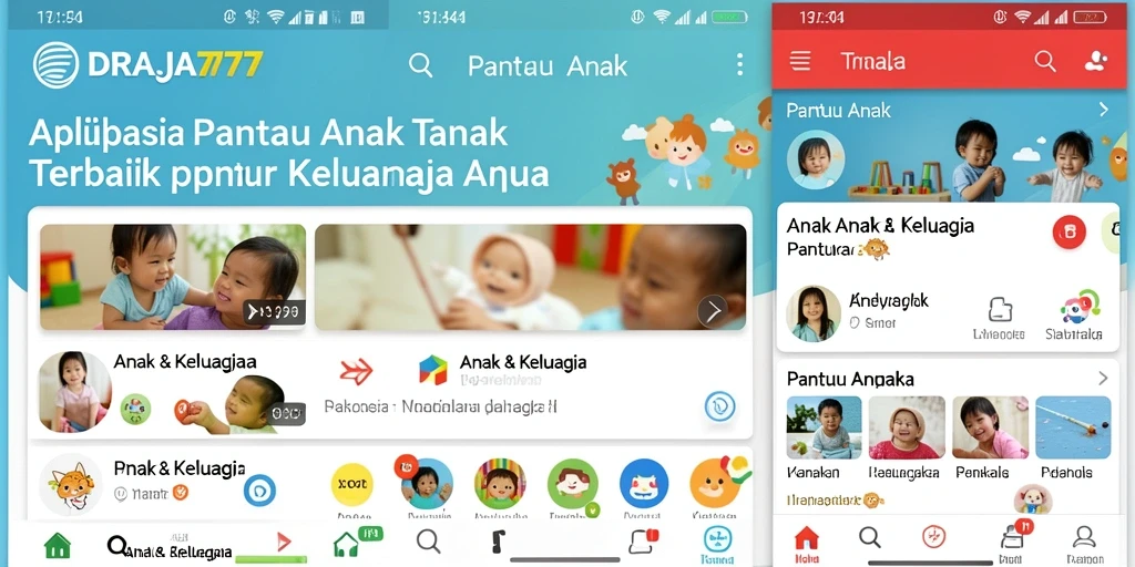 Antarmuka DRAJA777 yang intuitif untuk memantau anak dengan mudah.