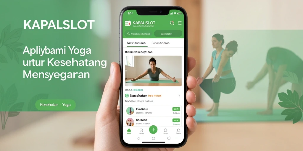 Antarmuka KAPALSLOT dengan panduan latihan yoga yang menarik.