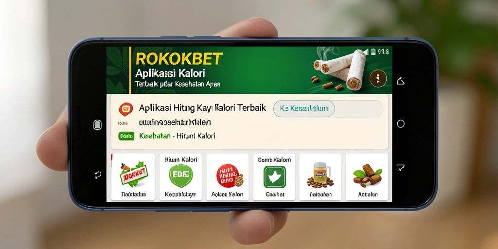 Tampilan antarmuka ROKOKBET yang intuitif dan informatif untuk Hitung Kalori.